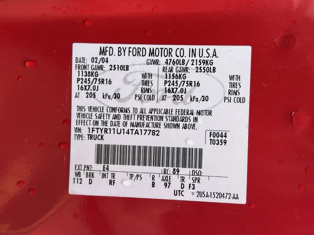 2004 Ford Ranger - 1FTYR11U14TA17782 - Image #40