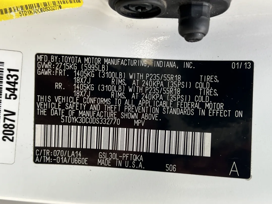 2013 Toyota Sienna - 5TDYK3DC0DS332770 - Image #56